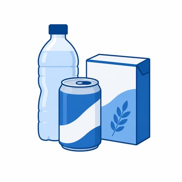 Ambient food and beverage products packed in boxes for palletised lorry transport for 24ft canopy lorry delivery