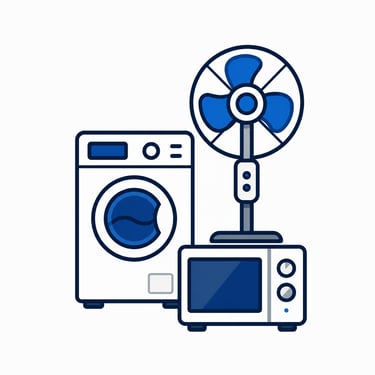 Electronics and electrical goods suitable for boxed and palletised transport for 24ft lorry delivery
