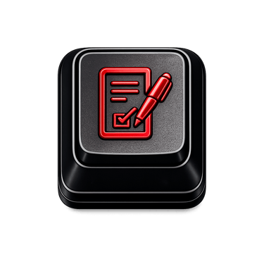 Icono de contratos que representa la redacción y revisión de acuerdos legales y licencias