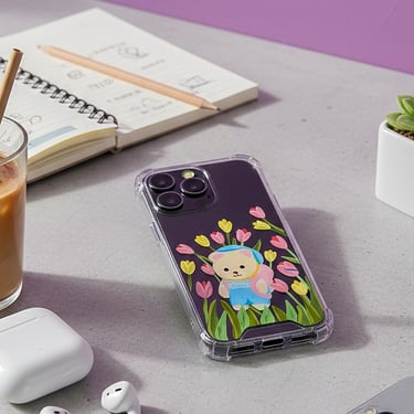 funda para celular de ternurin con flores