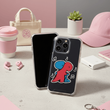 funda pintada a mano de dinosaurios