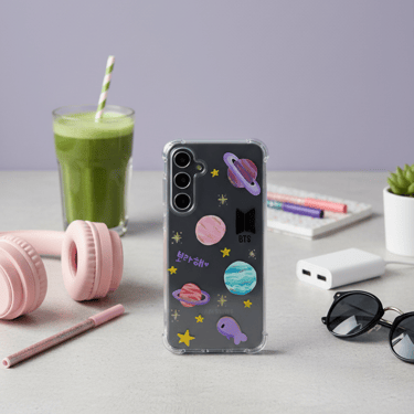 funda de bts pintada a mano