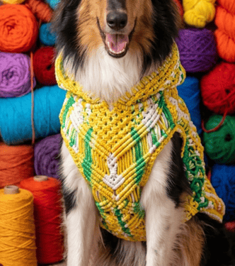PERRO SUDADERA AMARILLA