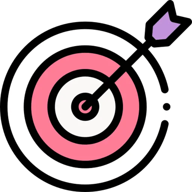 Cible avec une flèche en plein dans le mille