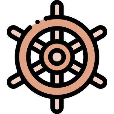 icone gouvernail d'un bateau