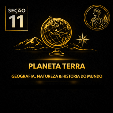 Capa da seção Planeta Terra: Geografia, Natureza & História do Mundo da plataforma Atenéstia
