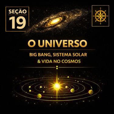 Capa da seção O Universo – Big Bang, Sistema Solar & Vida no Cosmos da plataforma Atenéstia