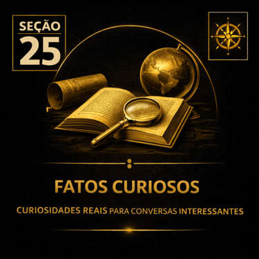 Capa da seção Fatos Curiosos: Curiosidades Reais para Conversa Interessante da plataforma Atenéstia