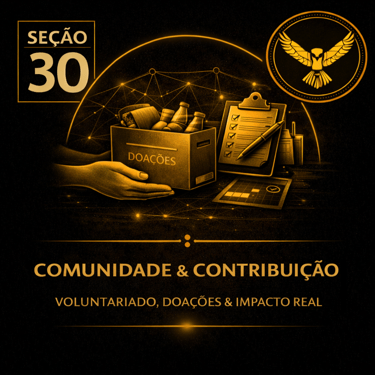 Capa da seção Comunidade & Contribuição: Voluntariado, Doações & Impacto da plataforma Atenéstia