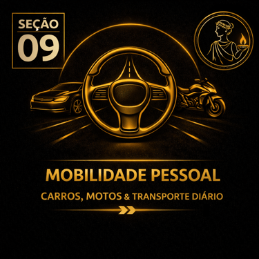 Capa da seção Mobilidade Pessoal: Carros, Motos & Transporte Diário da plataforma Atenéstia