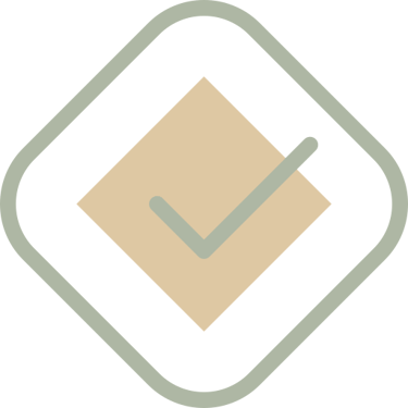 a square box with a check mark on it