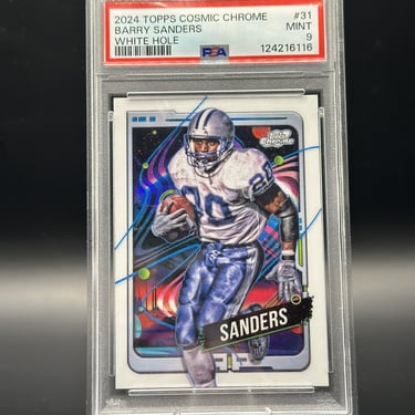 2024 Topps Cosmic Chrome Barry Sanders White Hole