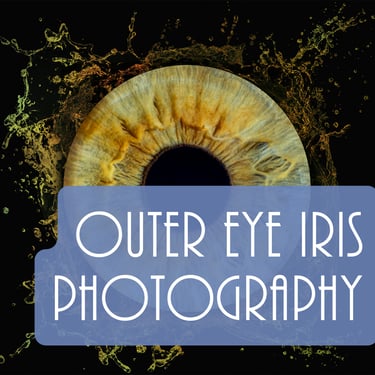Outer Eye Iris Photography, close up of an iris