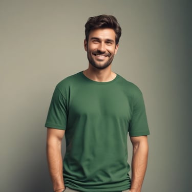 A smiling middle-aged man sharing his positive experience.