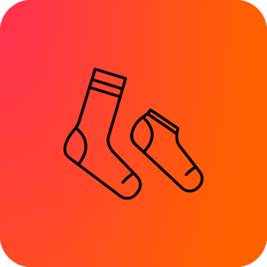 Socks category icon for clothing accessories