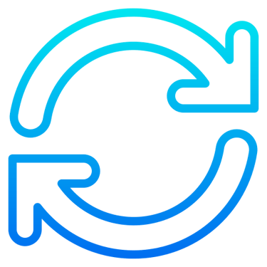 Circular arrows icon representing refresh, reload, update, or synchronization