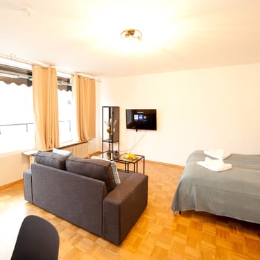 Effizient & Komfortabel: Studio-Wohnung für Kurzzeitmieter nahe dem Klinikum und der Uni.