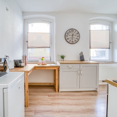 Voll ausgestattete Küche in den Ferienwohnungen in Coburg