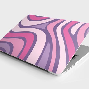 Laptop Skin Pink Waves