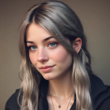 woman wearing black crew-neck shirt