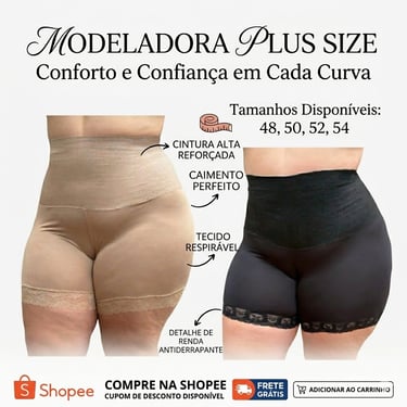 cinta bermuda plus size invisível por baixo do vestido