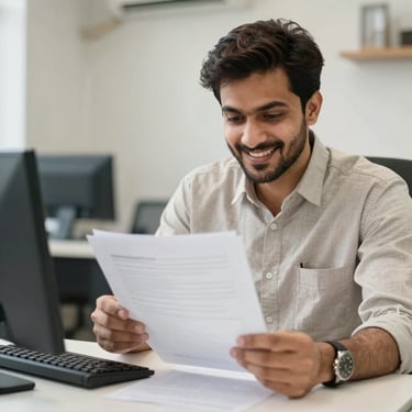 Portrait of a confident professional man in business attire smiling warmly.