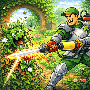 Boj s břečťanem - chemická likvidace dřevin