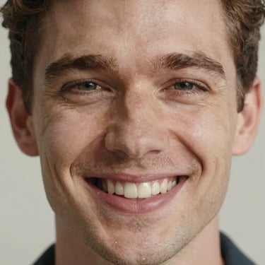 A warm, inviting portrait of a smiling coach in a cozy, sunlit room.