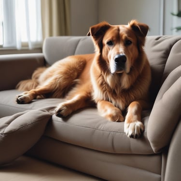 A modern love seat placed in a bright apartment corner with decorative cushions.
