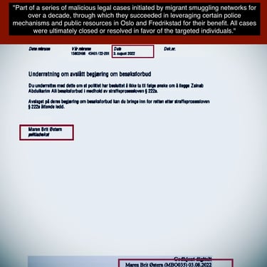 Zainab AbdulKarim,Salah Hassan Al-Saadi,Maren Brit Østern,Elise Waaler Huseby,Hege Finsveen,Line Selven Aasland