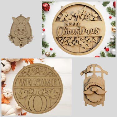 a variety of decorations including ornaments and decorations