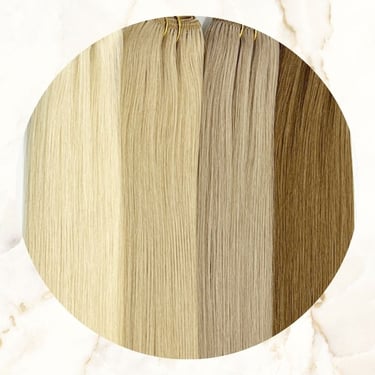 Gefärbte Echthaartressen