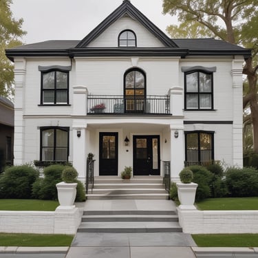 A smiling person holding a smartphone displaying a review submission screen.