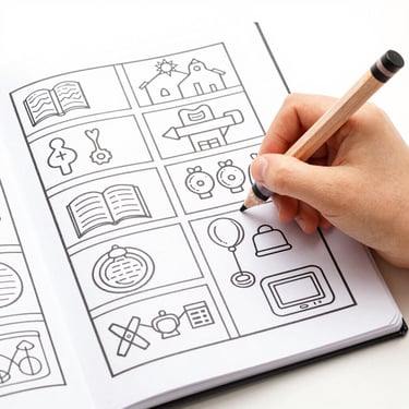 Whimsical drawing of children and friendly monsters sharing a storybook