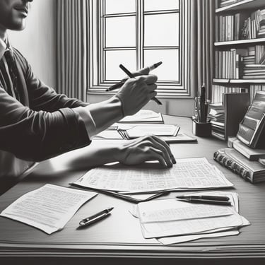 Elegant professional cleaning staff carefully polishing a marble surface in a luxury home.