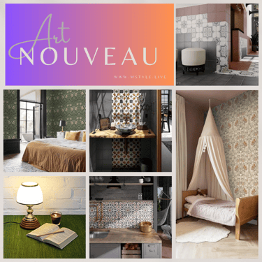 Planche d'ambiance Art Nouveau