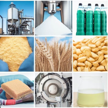 cultured dextrose and cultured wheat flour and enzymes for corn processing