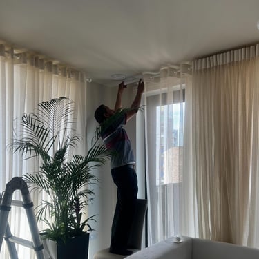 Curtain installation