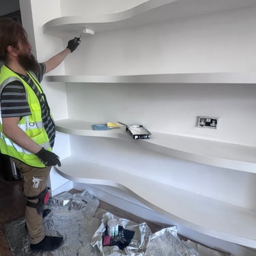 shelving and decoration