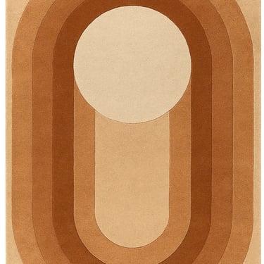 Minimalist modern rug design by Rasida Creation, handmade with care
