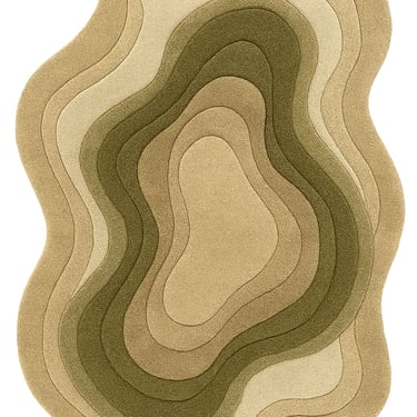 Minimalist modern rug design by Rasida Creation, handmade with care