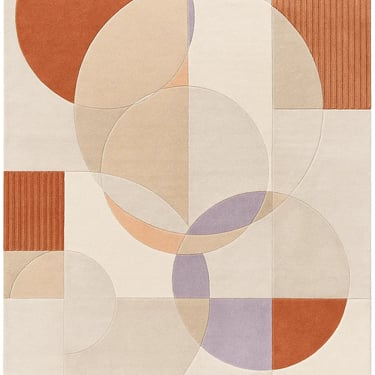 Minimalist modern rug design by Rasida Creation, handmade with care