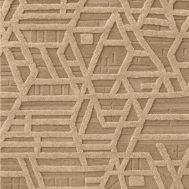 Bohemian hand-woven rug by Rasida Creation for living room interior