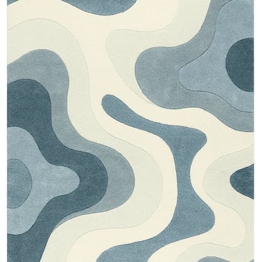 Minimalist modern rug design by Rasida Creation, handmade with care