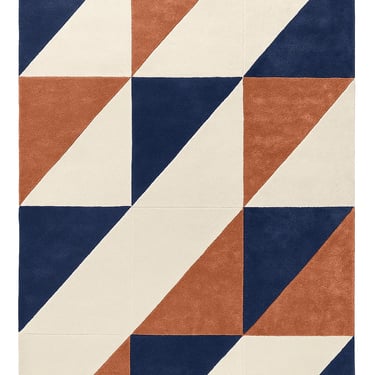 Minimalist modern rug design by Rasida Creation, handmade with care
