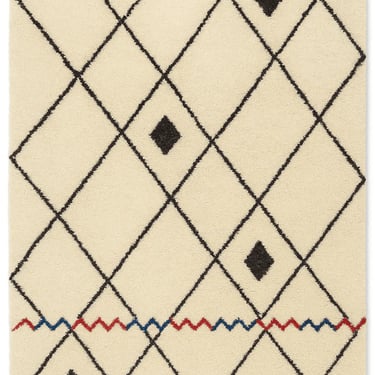 Bohemian hand-woven rug by Rasida Creation for living room interior