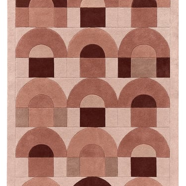 Minimalist modern rug design by Rasida Creation, handmade with care