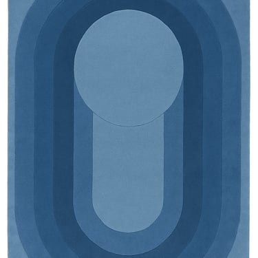 Minimalist modern rug design by Rasida Creation, handmade with care