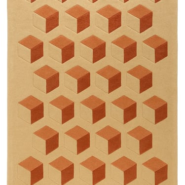 Minimalist modern rug design by Rasida Creation, handmade with care