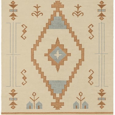 Bohemian hand-woven rug by Rasida Creation for living room interior